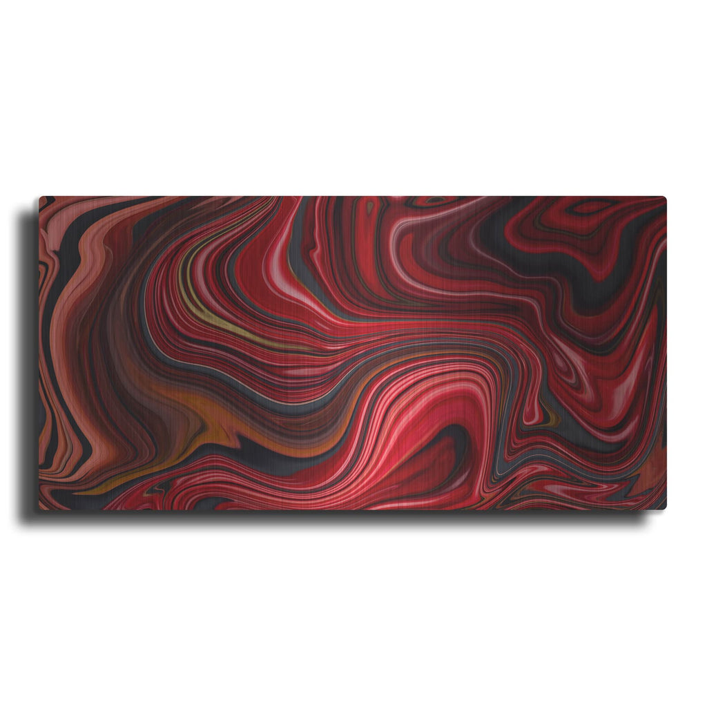 'Cherry Marble' by Luxe Metal Portfolio – Metal Wall Art