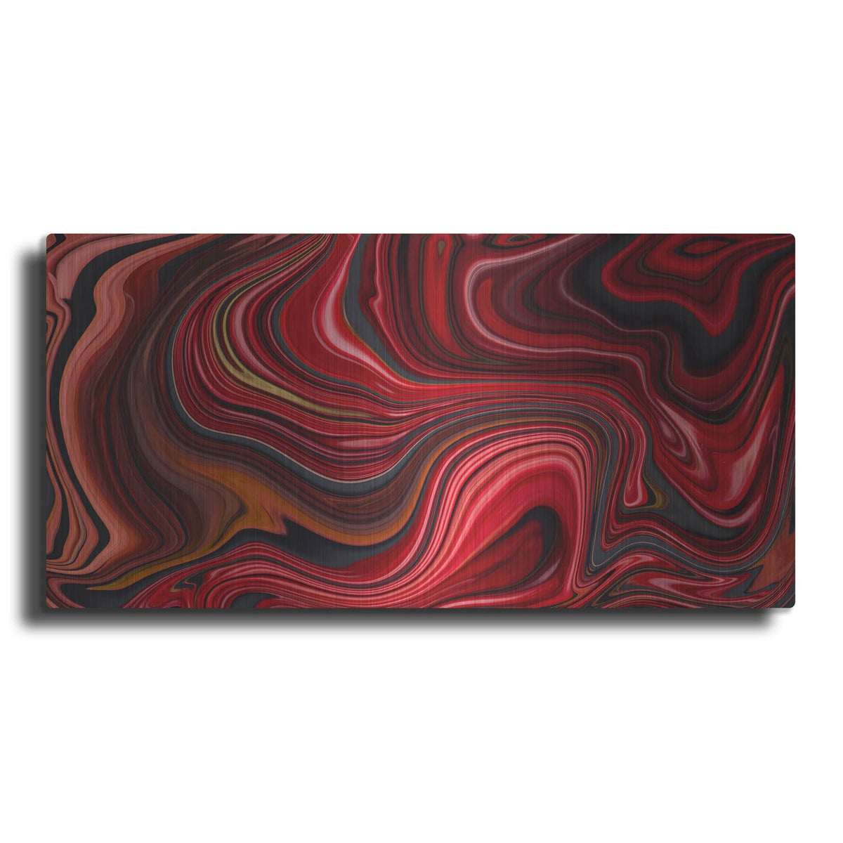 'Cherry Marble' by Luxe Metal Portfolio – Metal Wall Art