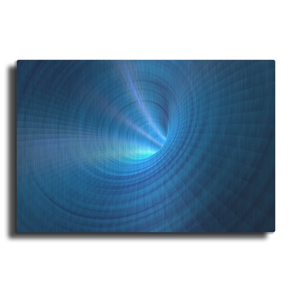 'Blue Vortex' by Luxe Metal Portfolio – Metal Wall Art