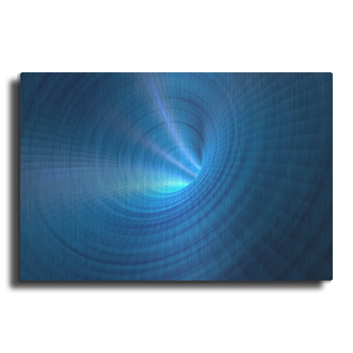 'Blue Vortex' by Luxe Metal Portfolio – Metal Wall Art