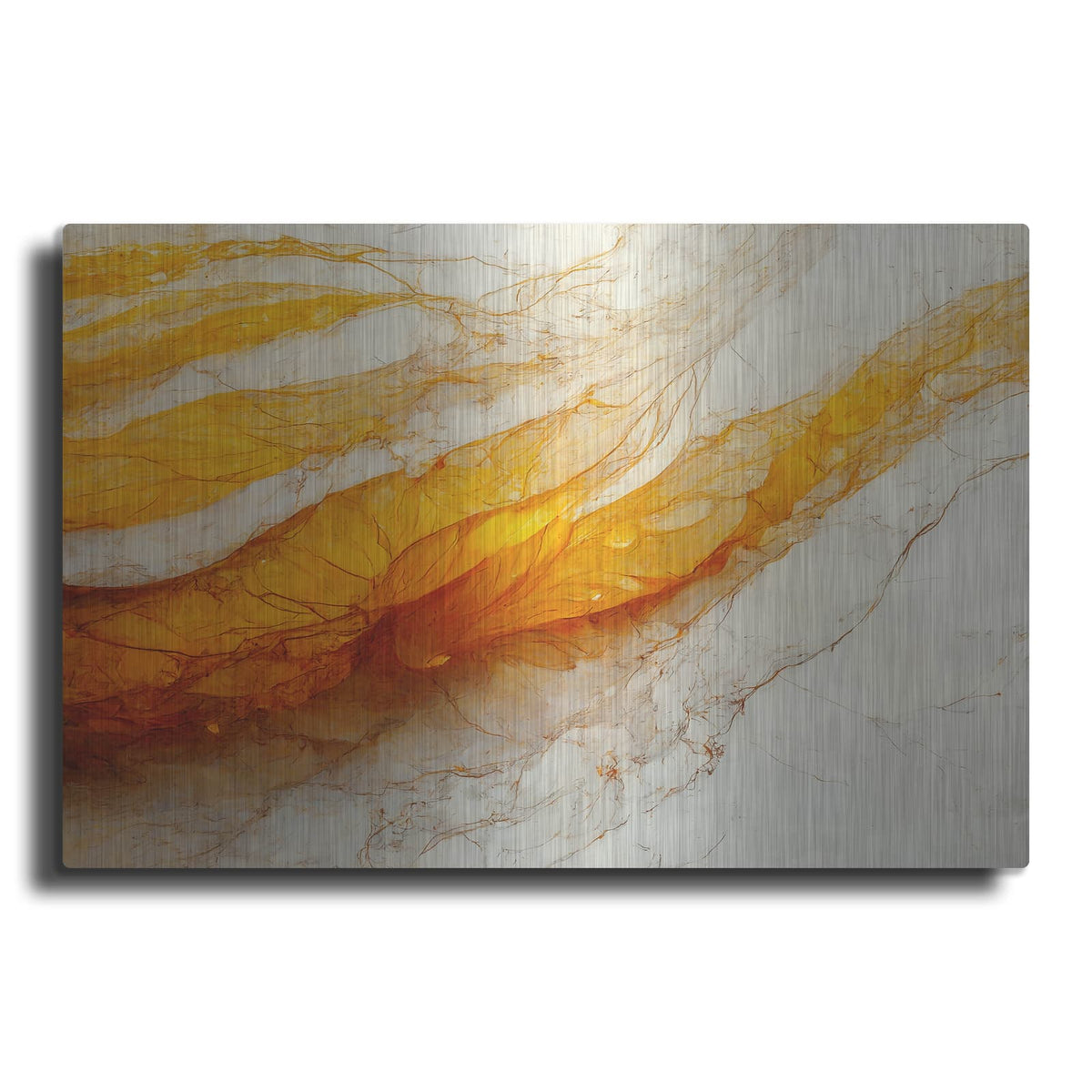 'Baltic Amber' by Luxe Metal Portfolio – Metal Wall Art