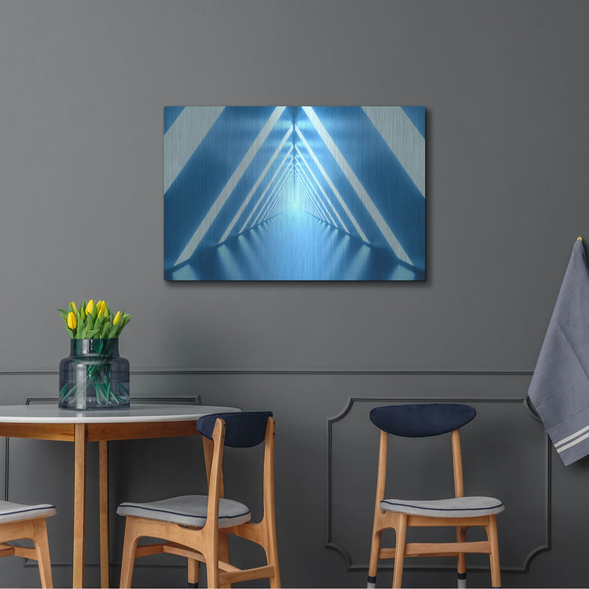 'At The End Of The Tunnel' by Luxe Metal Portfolio – Metal Wall Art, 36x24 room view