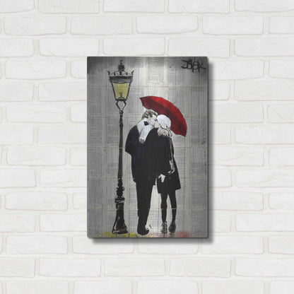 Luxe Metal Art 'Lamp Lovers' by Loui Jover, Metal Wall Art,16x24