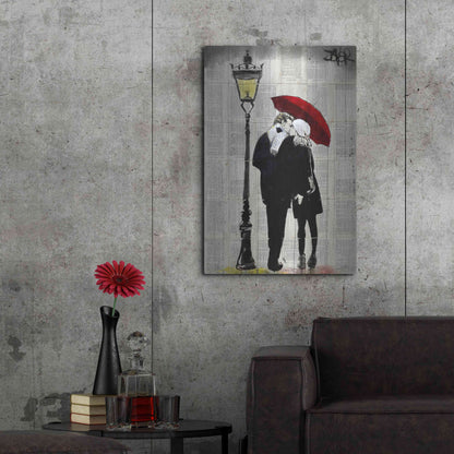 Luxe Metal Art 'Lamp Lovers' by Loui Jover, Metal Wall Art,24x36