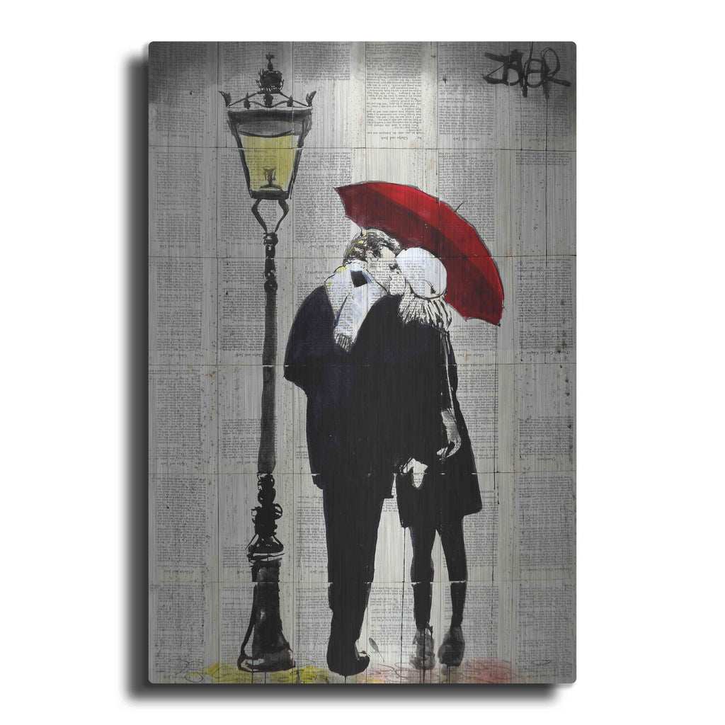 Luxe Metal Art 'Lamp Lovers' by Loui Jover, Metal Wall Art