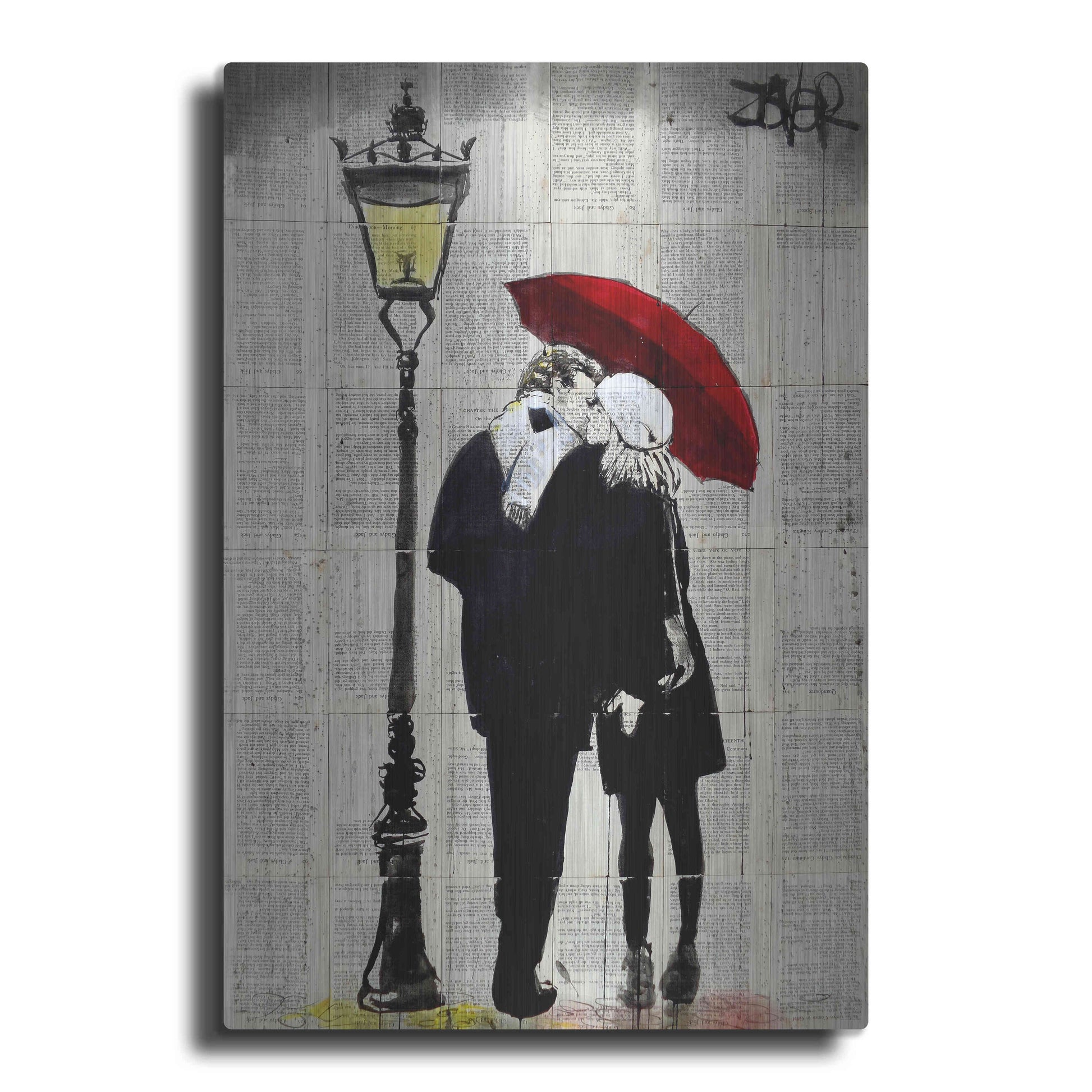 Luxe Metal Art 'Lamp Lovers' by Loui Jover, Metal Wall Art