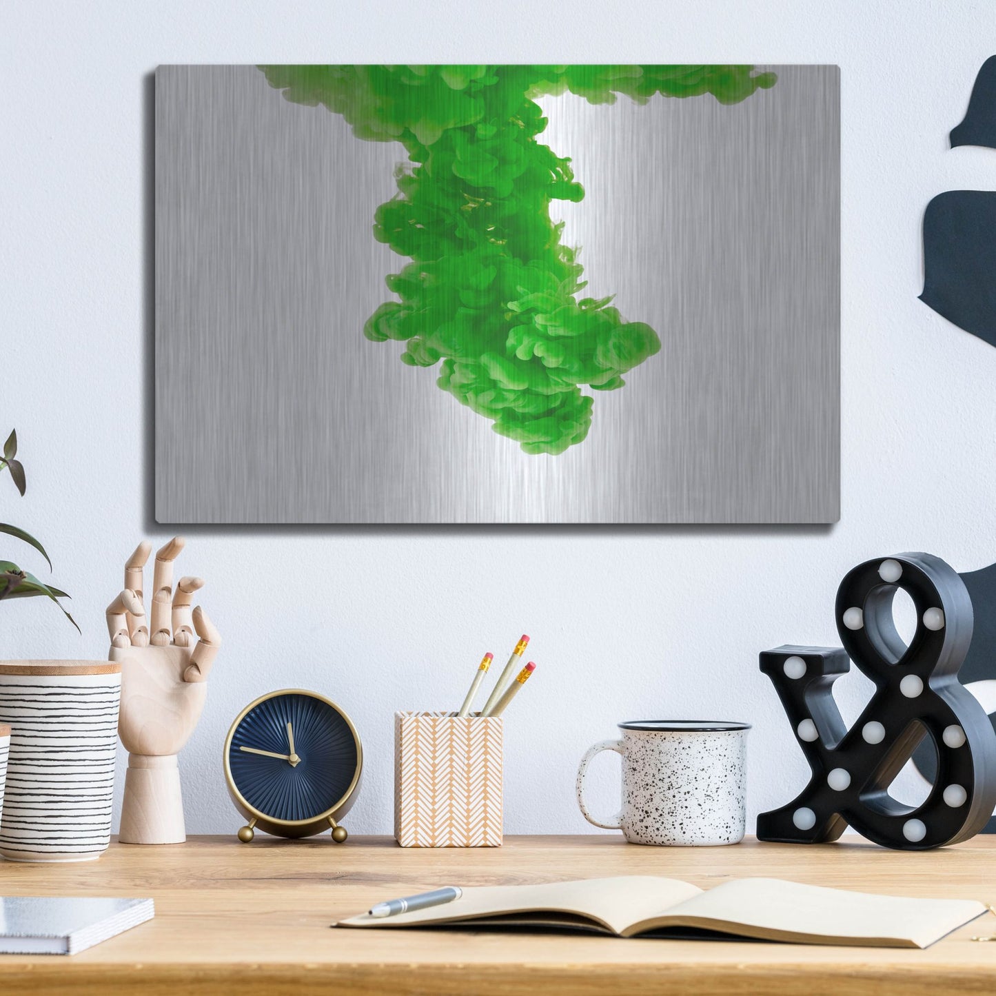 Luxe Metal Art 'Absinthe' by Luxe Portfolio, Metal Wall Art,16x12