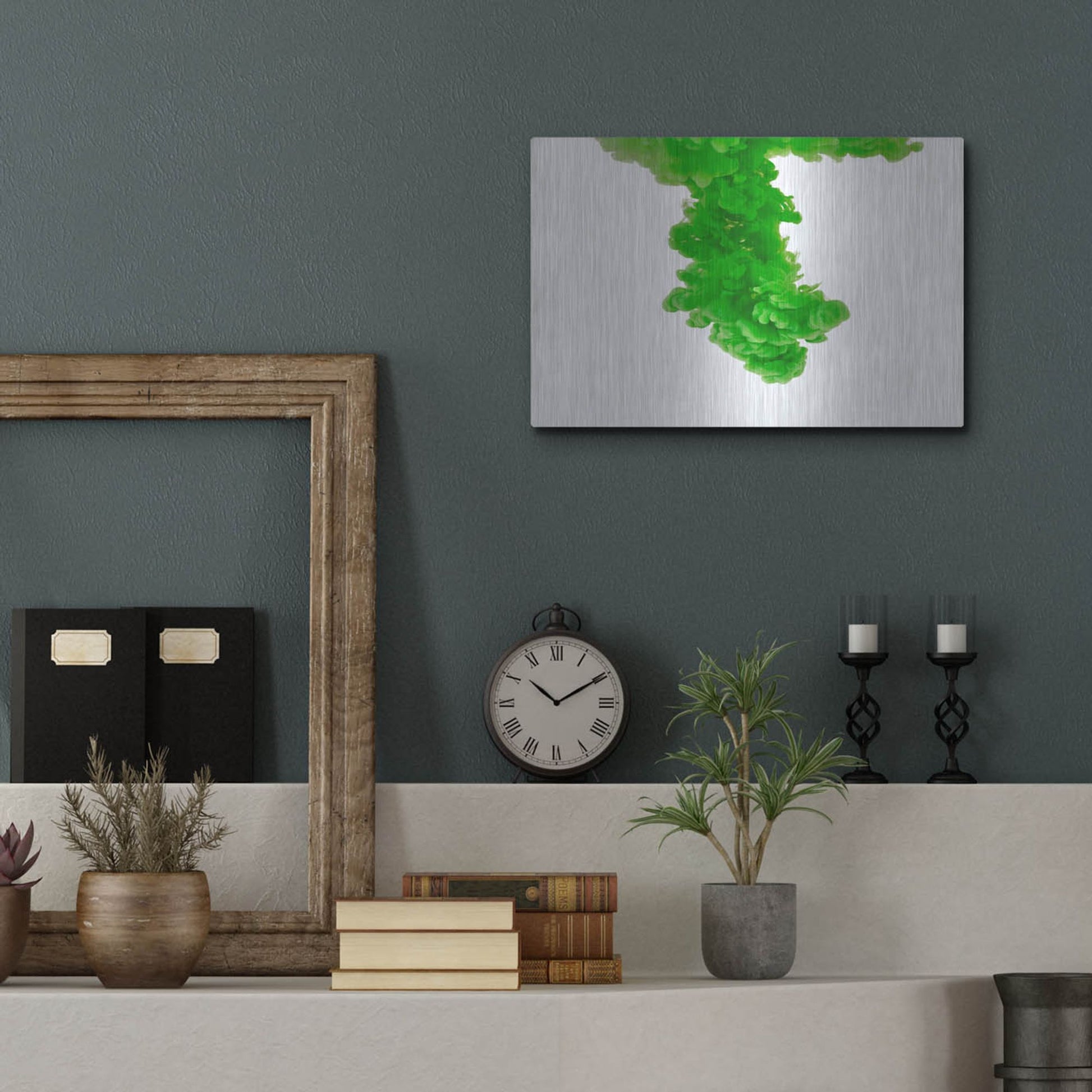 Luxe Metal Art 'Absinthe' by Luxe Portfolio, Metal Wall Art,16x12