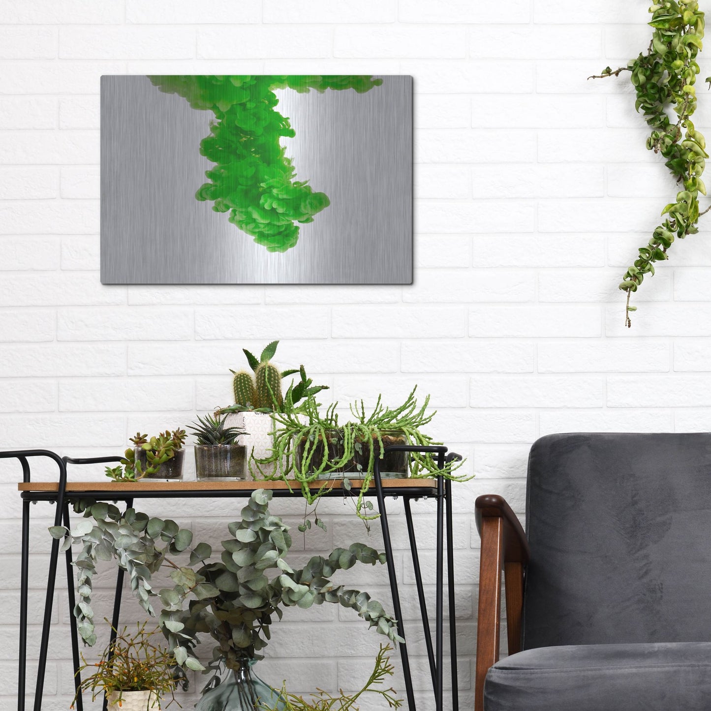 Luxe Metal Art 'Absinthe' by Luxe Portfolio, Metal Wall Art,16x12