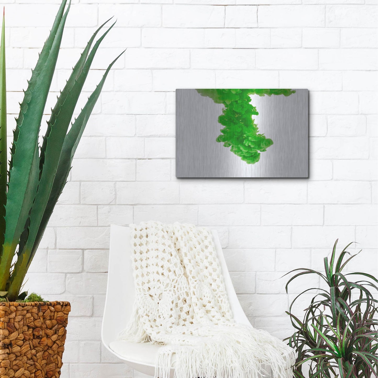 Luxe Metal Art 'Absinthe' by Luxe Portfolio, Metal Wall Art,16x12