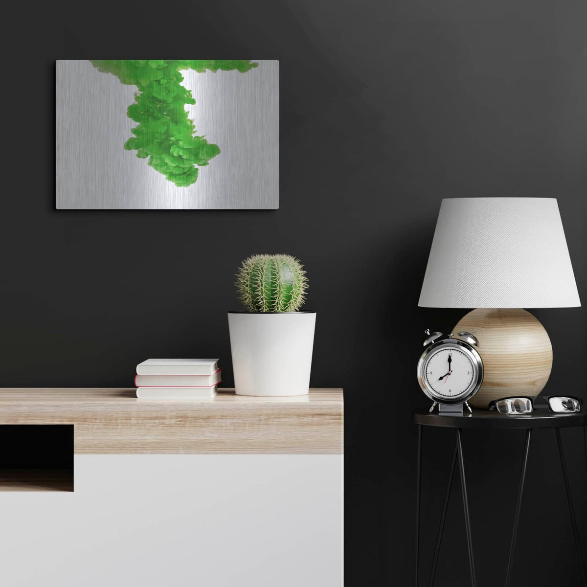 'Absinthe' by Luxe Metal Portfolio – Metal Wall Art, 24x16 room view