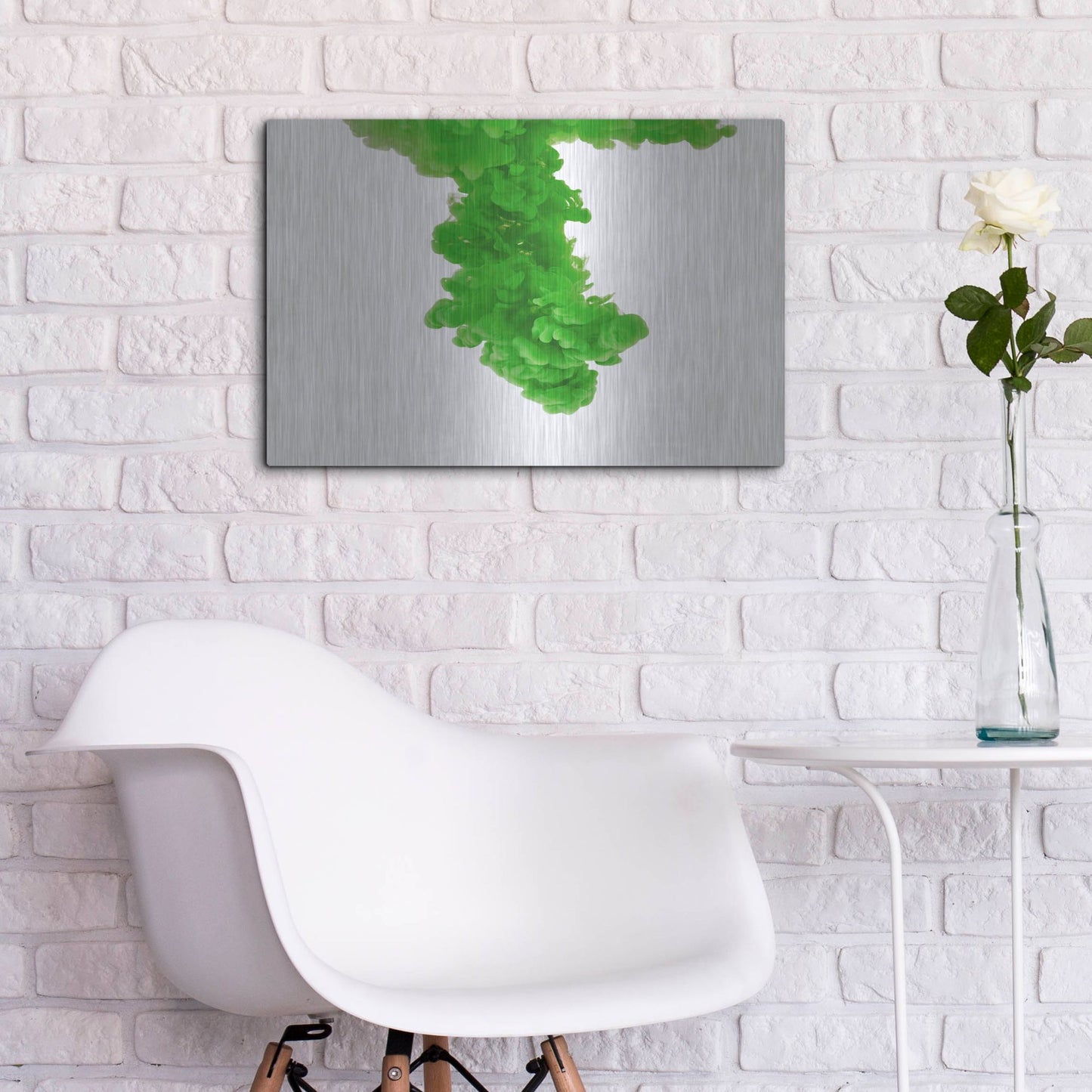 Luxe Metal Art 'Absinthe' by Luxe Portfolio, Metal Wall Art,24x16