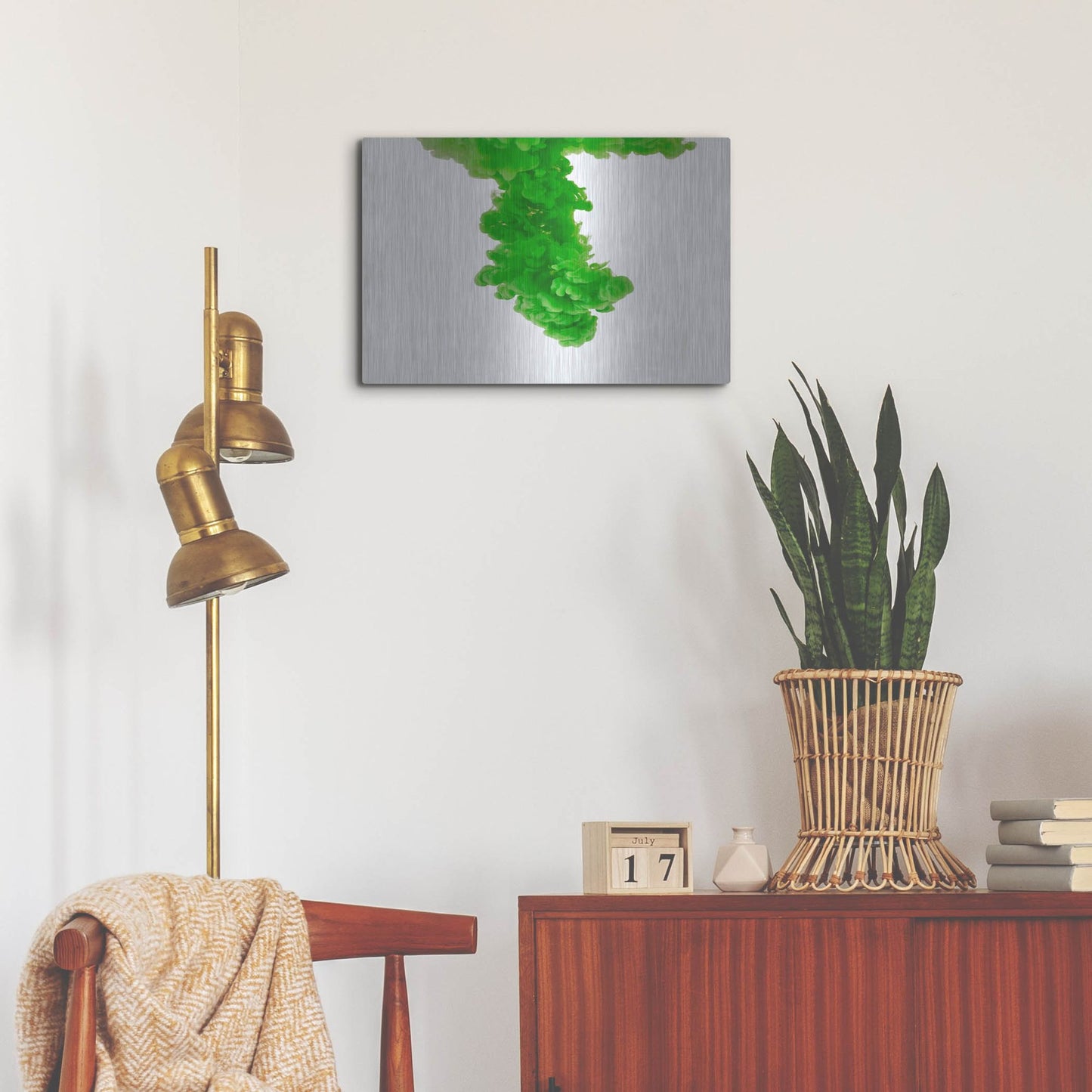 Luxe Metal Art 'Absinthe' by Luxe Portfolio, Metal Wall Art,24x16