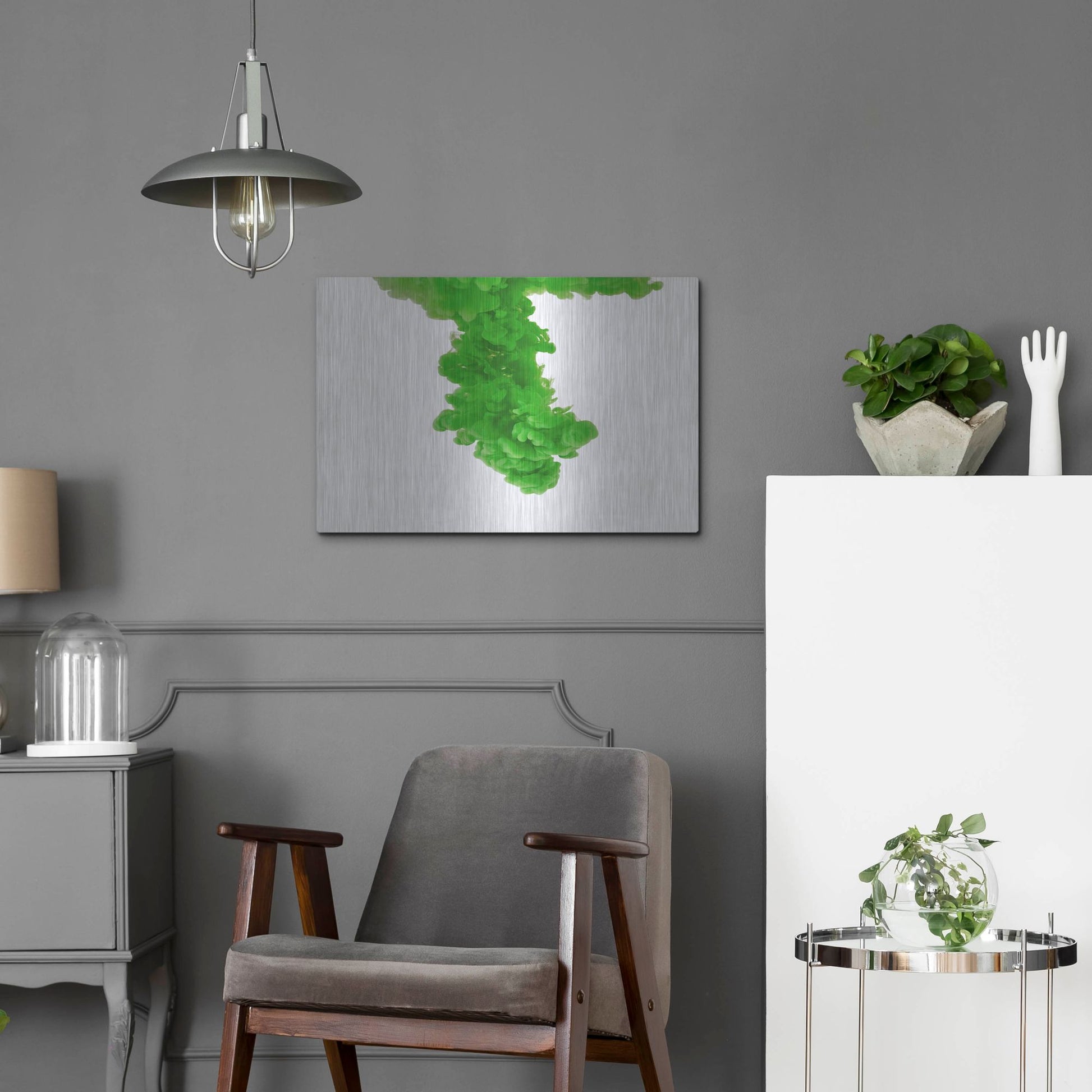 Luxe Metal Art 'Absinthe' by Luxe Portfolio, Metal Wall Art,24x16