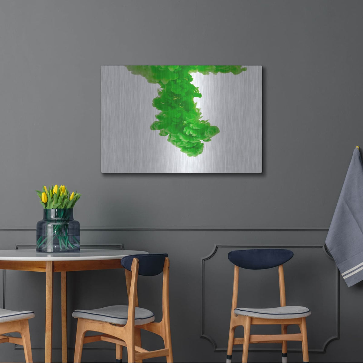 'Absinthe' by Luxe Metal Portfolio – Metal Wall Art, 36x24 room view