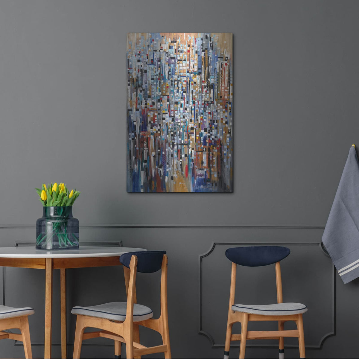 'Abstract Life' by Ekaterina Ermilkina – Metal Wall Art, 24x36 room view