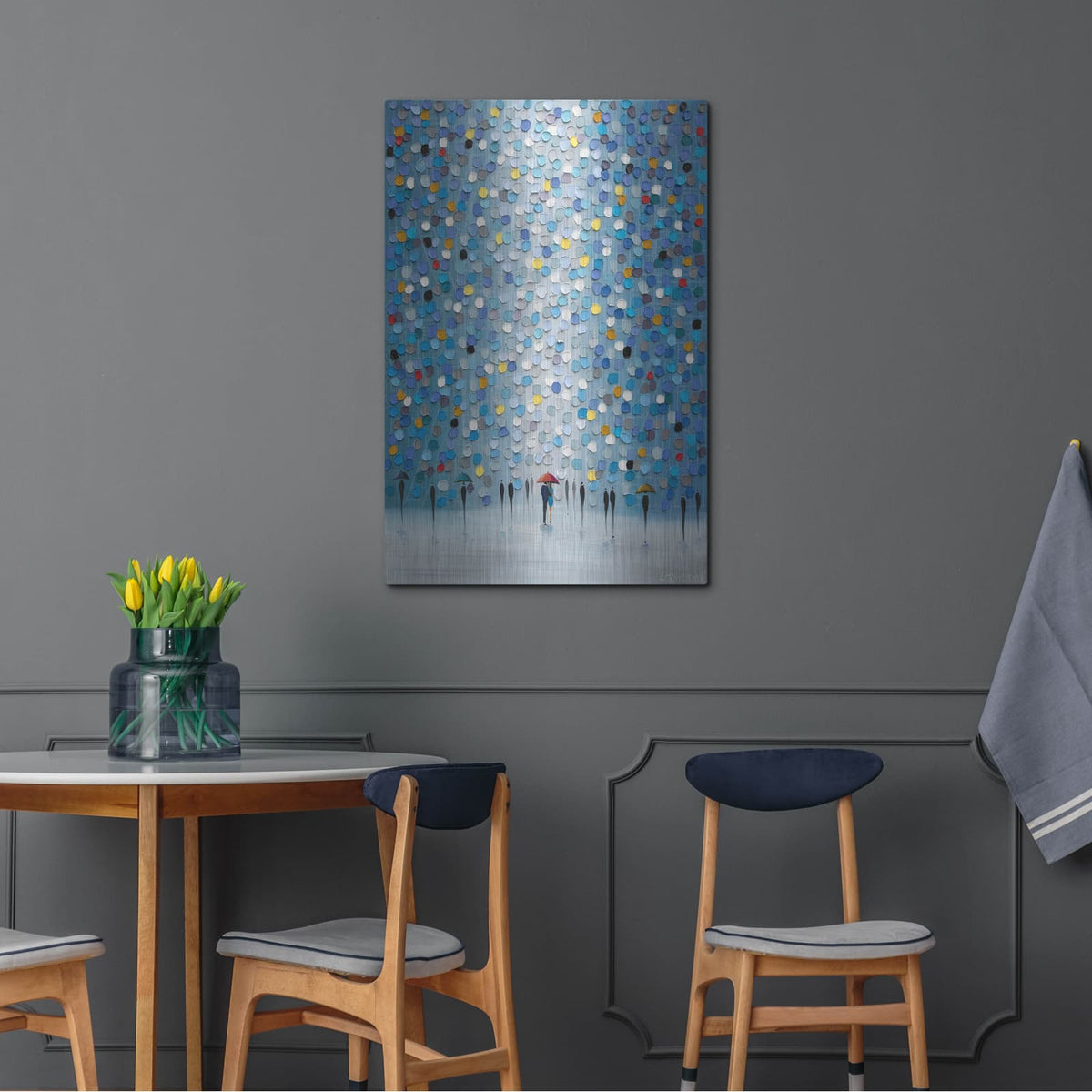 'Blue Heaven' by Ekaterina Ermilkina – Metal Wall Art, 24x36 room view