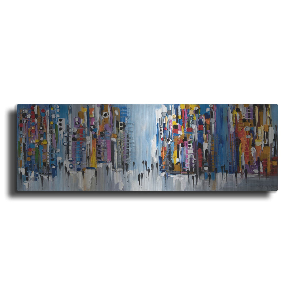 'Charming City' by Ekaterina Ermilkina – Metal Wall Art