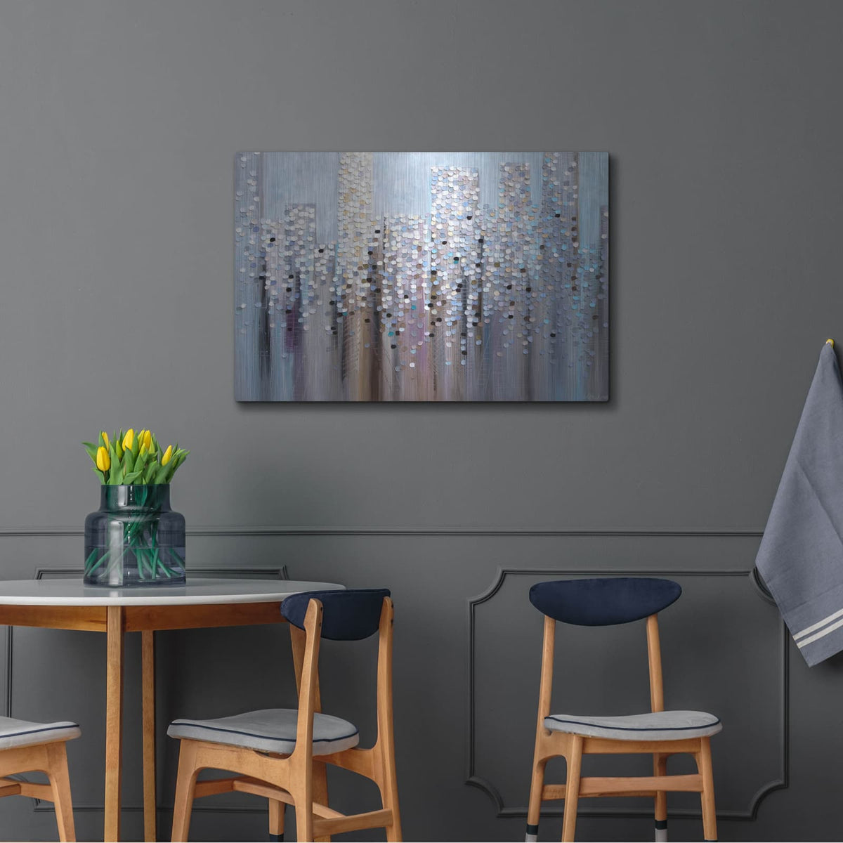 'Dreamy Skyline' by Ekaterina Ermilkina – Metal Wall Art, 36x24 room view