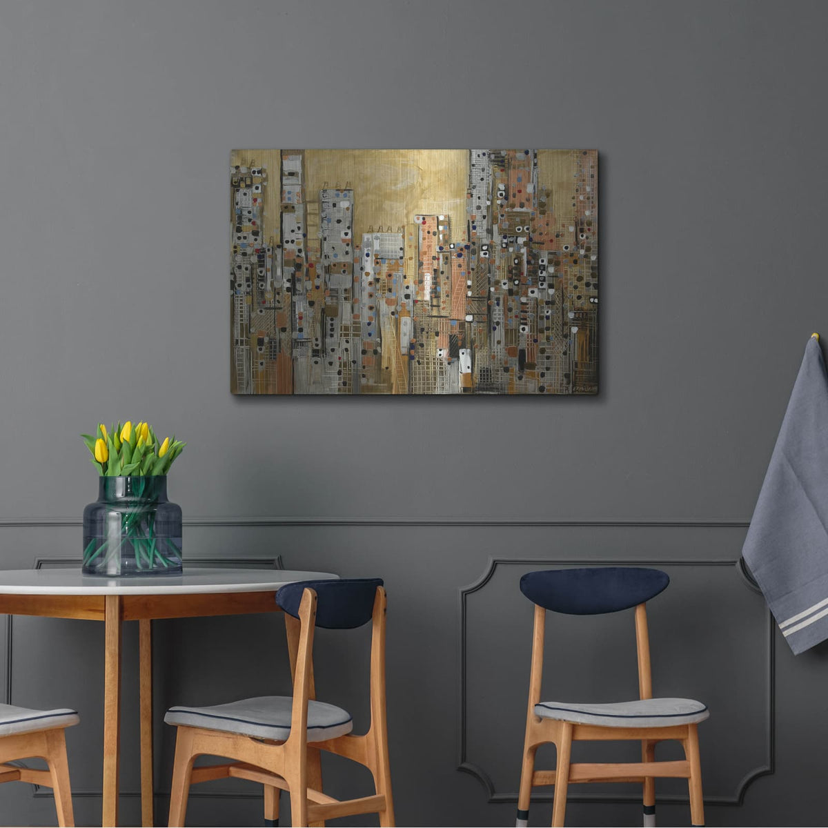 'Golden Sky' by Ekaterina Ermilkina – Metal Wall Art, 36x24 room view