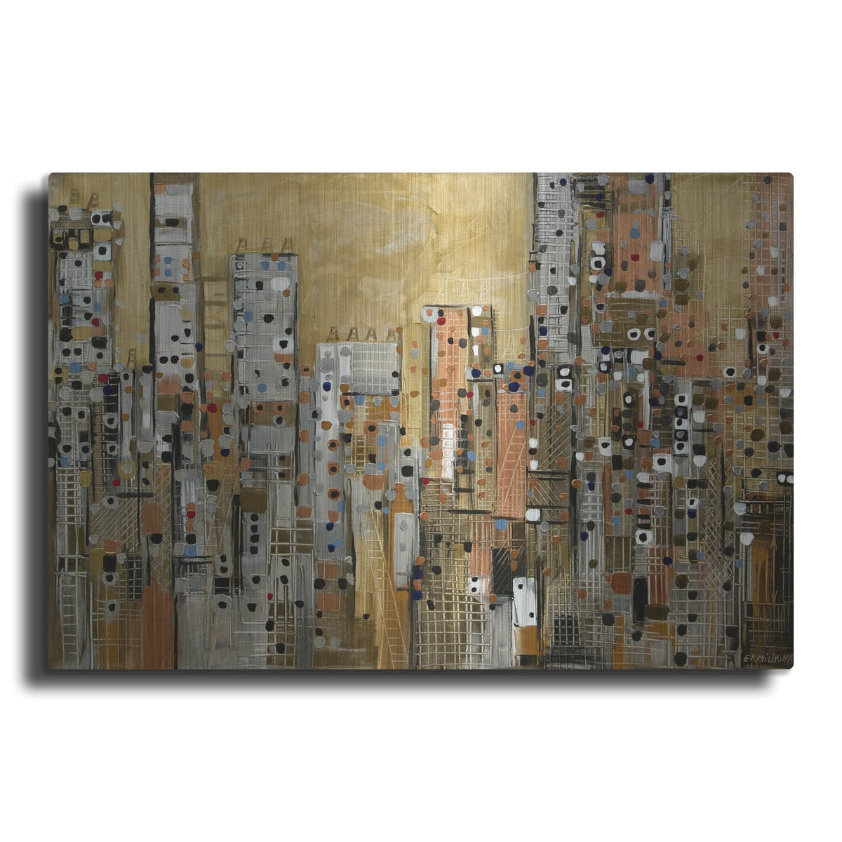 'Golden Sky' by Ekaterina Ermilkina – Metal Wall Art