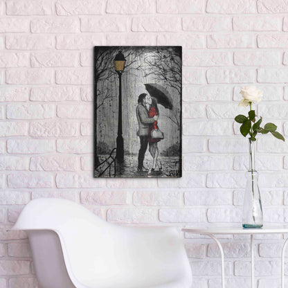 Luxe Metal Art 'Lamp' by Loui Jover, Metal Wall Art,16x24