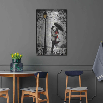 Luxe Metal Art 'Lamp' by Loui Jover, Metal Wall Art,24x36