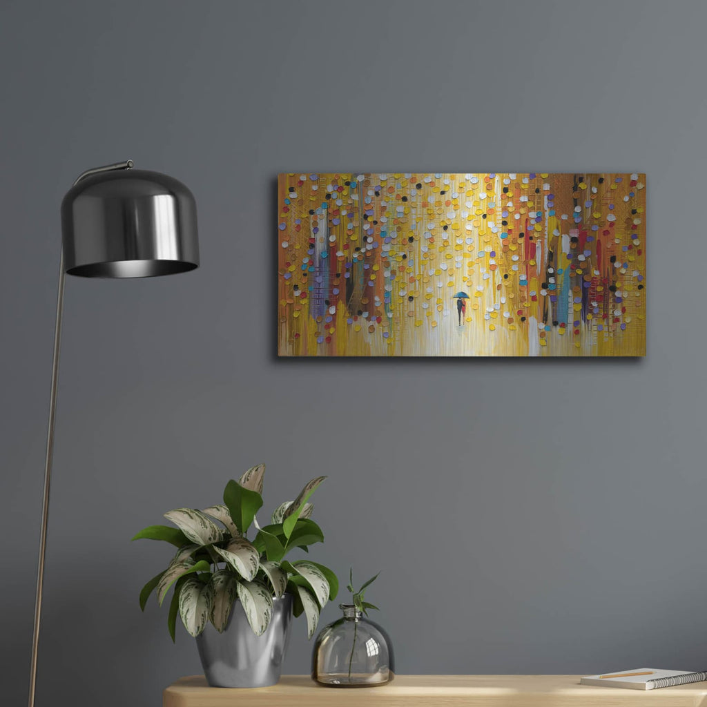 'Hot Sunset' by Ekaterina Ermilkina – Metal Wall Art, 24x12 room view