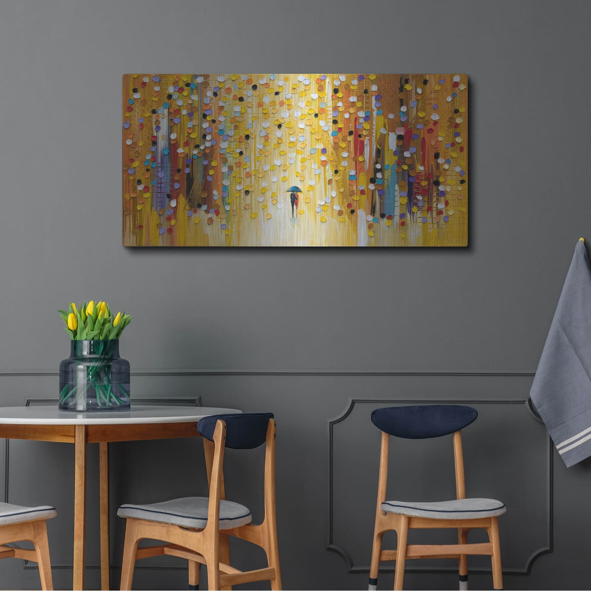 'Hot Sunset' by Ekaterina Ermilkina – Metal Wall Art, 48x24 room view