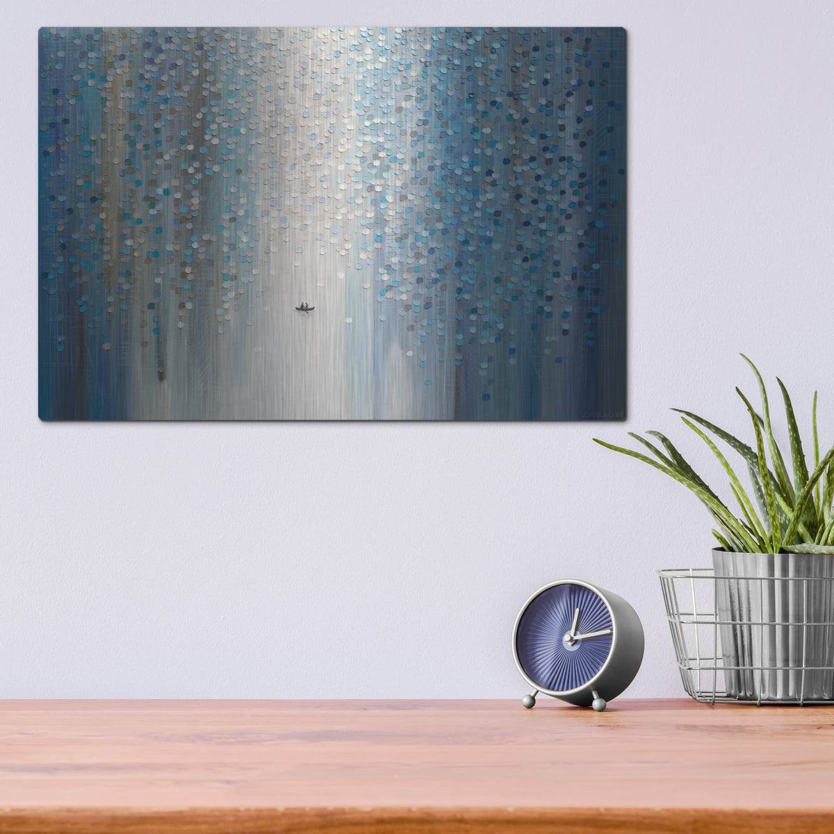 'Lovers' Erscape' by Ekaterina Ermilkina – Metal Wall Art, 16x12 room view