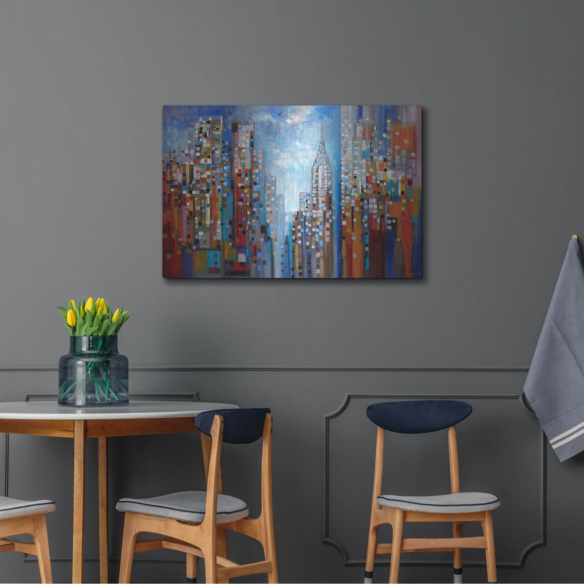 'Manhattan' by Ekaterina Ermilkina – Metal Wall Art, 36x24 room view