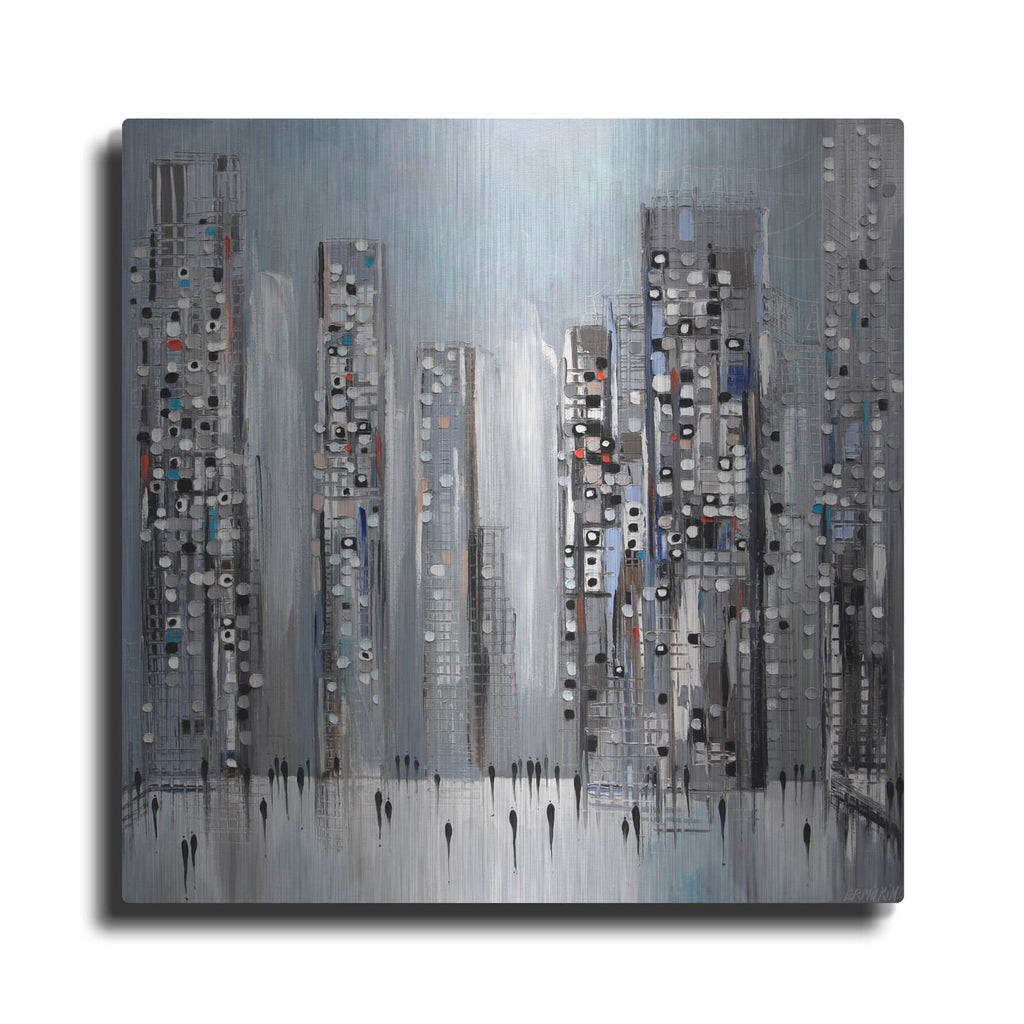 'Modern Life' by Ekaterina Ermilkina – Metal Wall Art