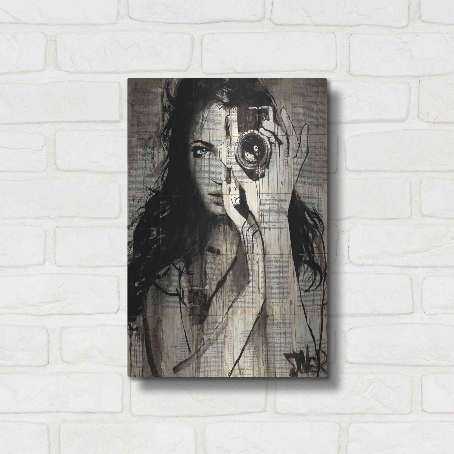 Luxe Metal Art 'Long Shot' by Loui Jover, Metal Wall Art,12x16