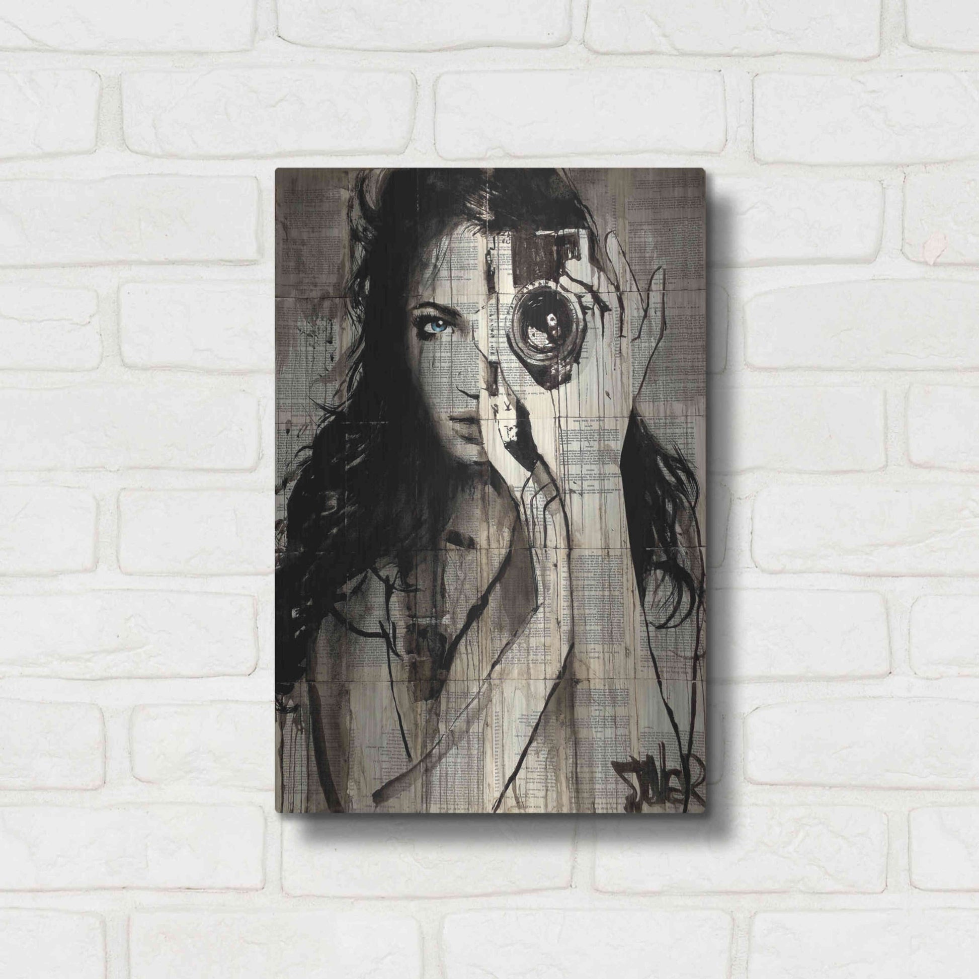 Luxe Metal Art 'Long Shot' by Loui Jover, Metal Wall Art,12x16