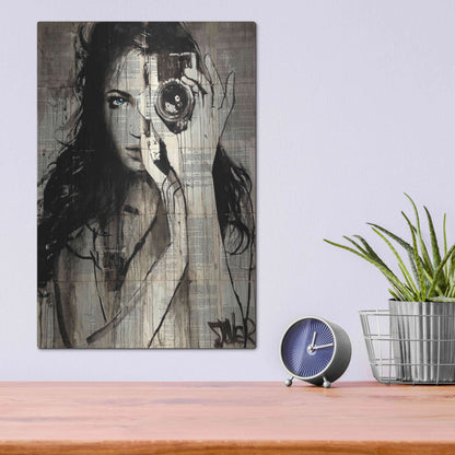 Luxe Metal Art 'Long Shot' by Loui Jover, Metal Wall Art,12x16