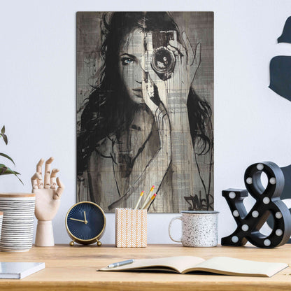 Luxe Metal Art 'Long Shot' by Loui Jover, Metal Wall Art,12x16