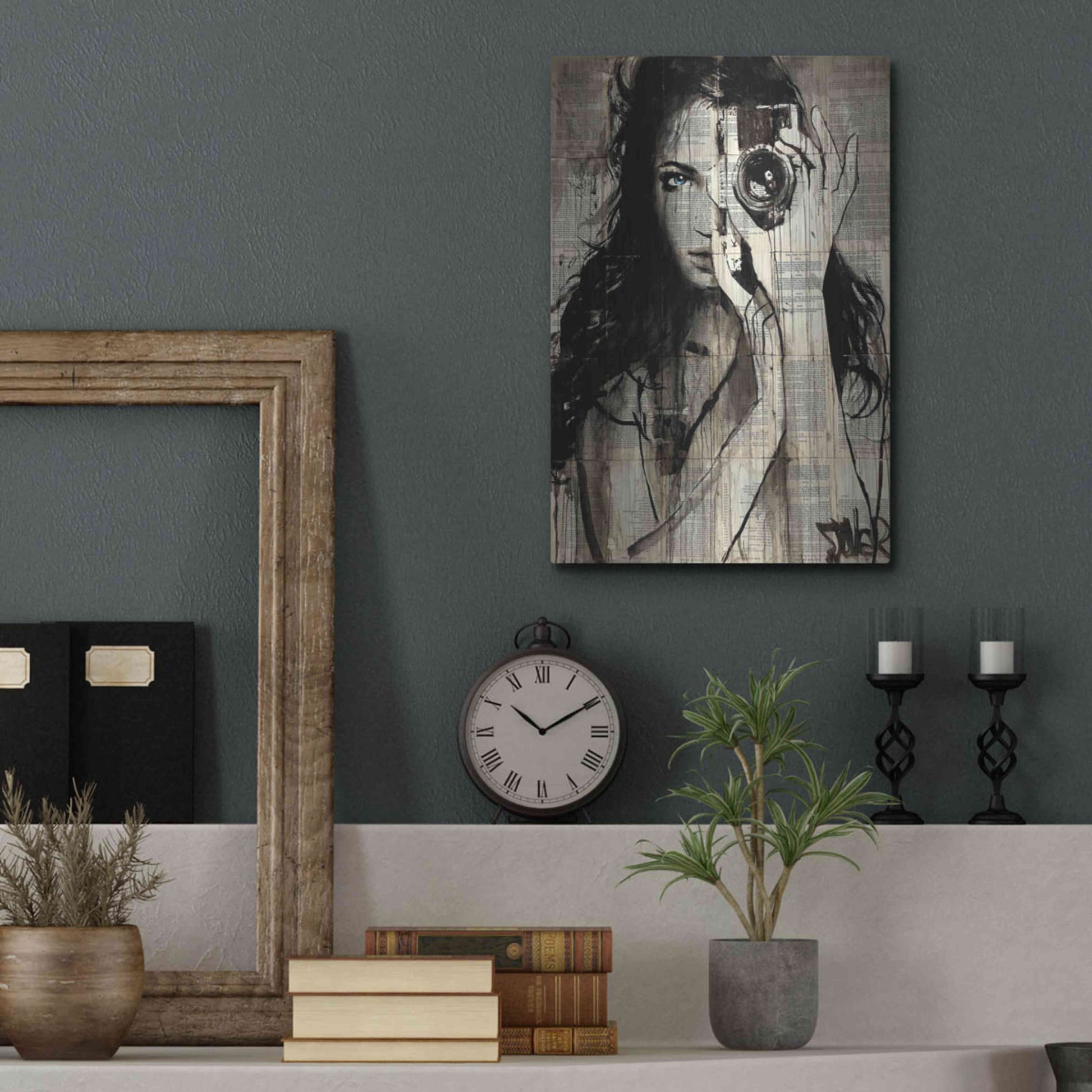 Luxe Metal Art 'Long Shot' by Loui Jover, Metal Wall Art,12x16