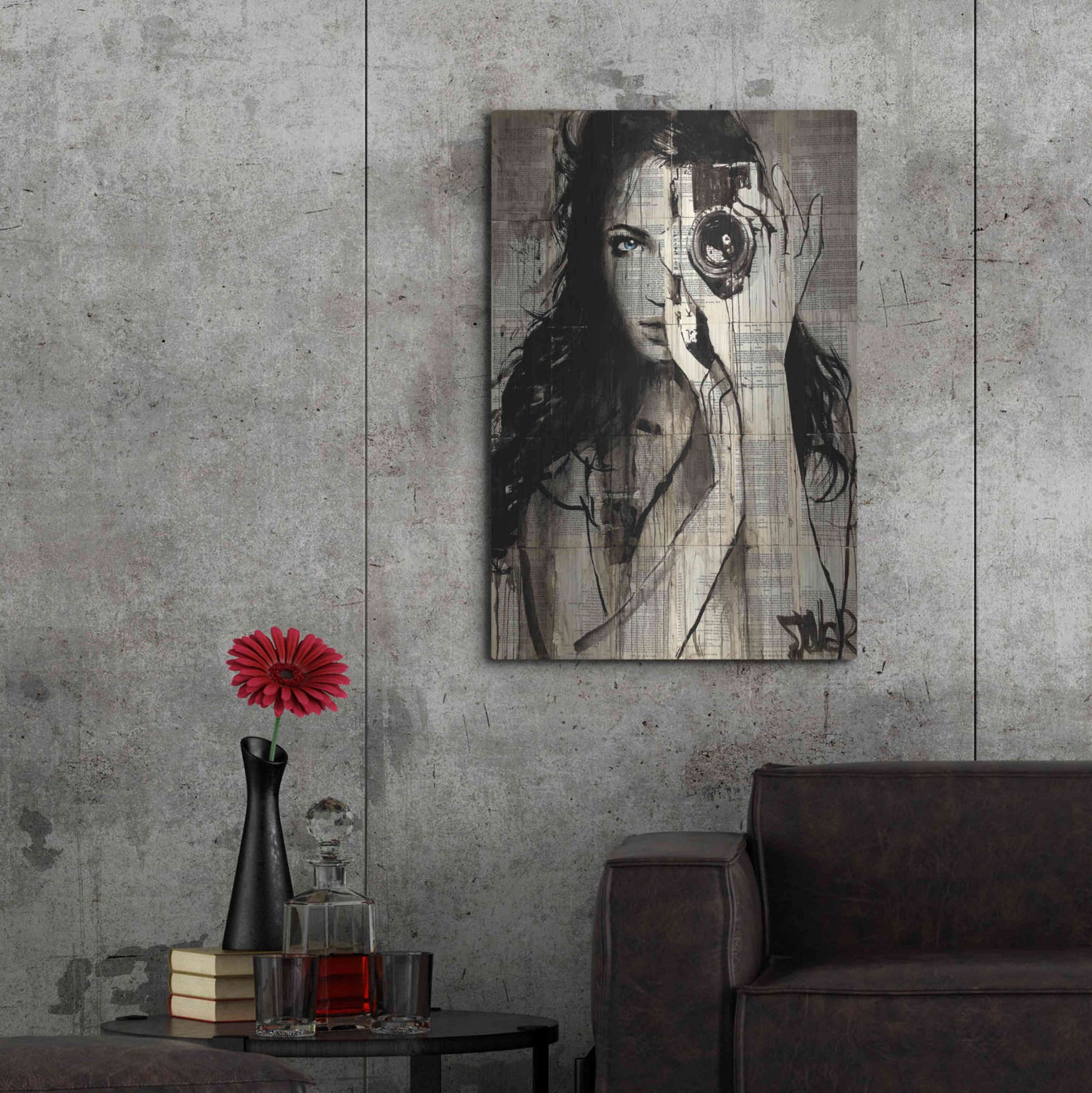 Luxe Metal Art 'Long Shot' by Loui Jover, Metal Wall Art,24x36