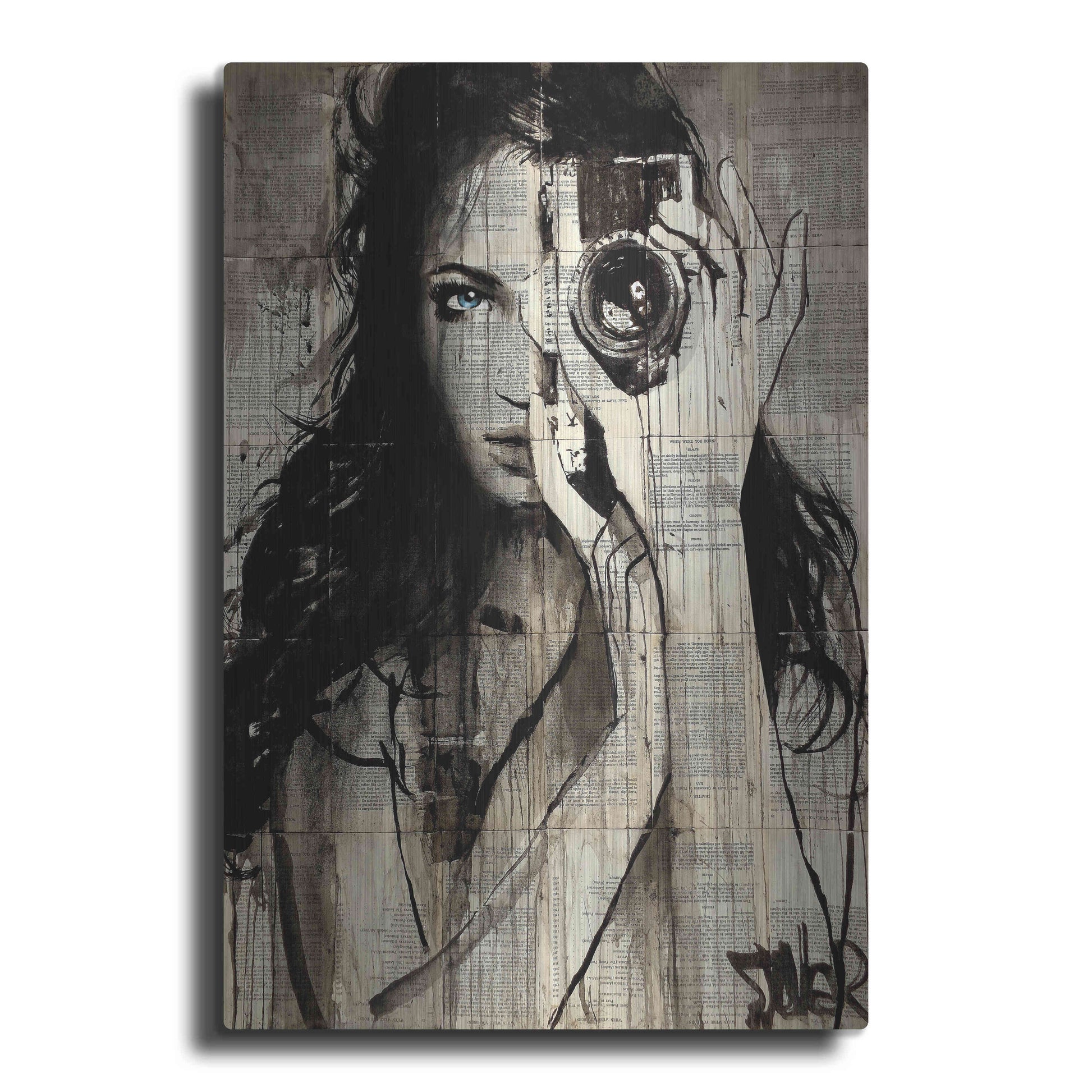 Luxe Metal Art 'Long Shot' by Loui Jover, Metal Wall Art