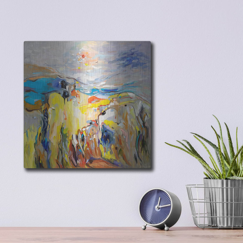 'Seascape' by Ekaterina Ermilkina – Metal Wall Art, 12x12 room view