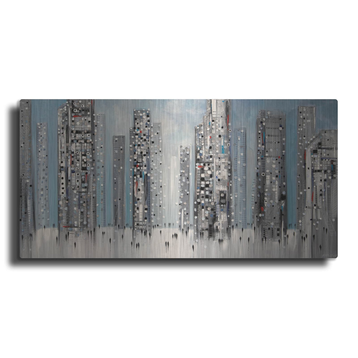 'Streets of Manhattan' by Ekaterina Ermilkina – Metal Wall Art