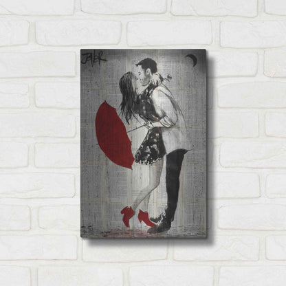 Luxe Metal Art 'Never Mnd The Rain' by Loui Jover, Metal Wall Art,12x16