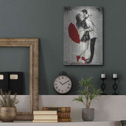 Luxe Metal Art 'Never Mnd The Rain' by Loui Jover, Metal Wall Art,12x16