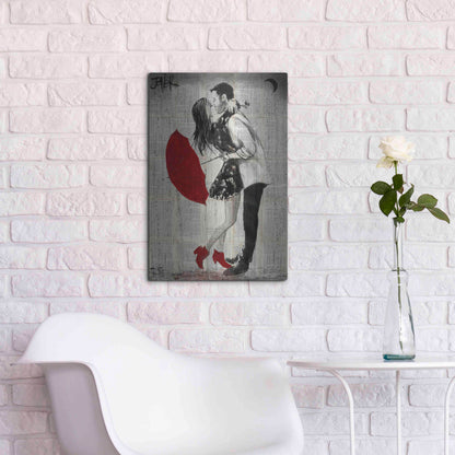 Luxe Metal Art 'Never Mnd The Rain' by Loui Jover, Metal Wall Art,16x24