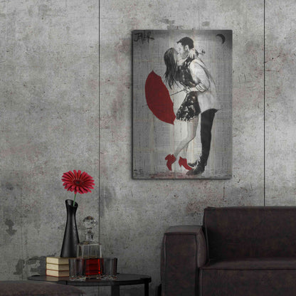 Luxe Metal Art 'Never Mnd The Rain' by Loui Jover, Metal Wall Art,24x36