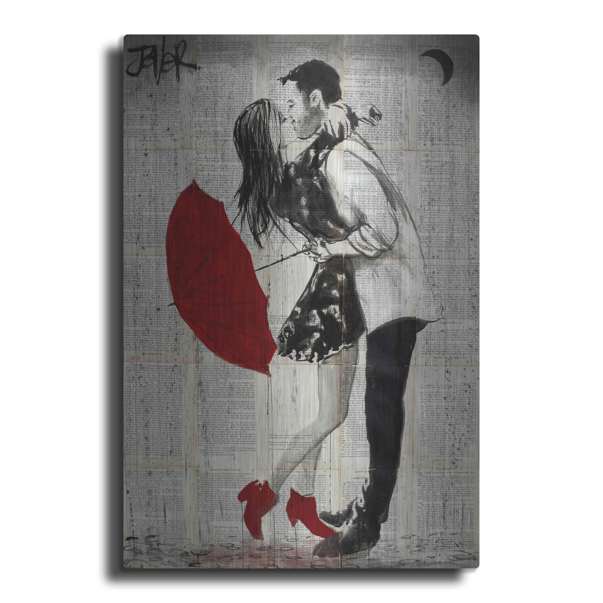 Luxe Metal Art 'Never Mnd The Rain' by Loui Jover, Metal Wall Art