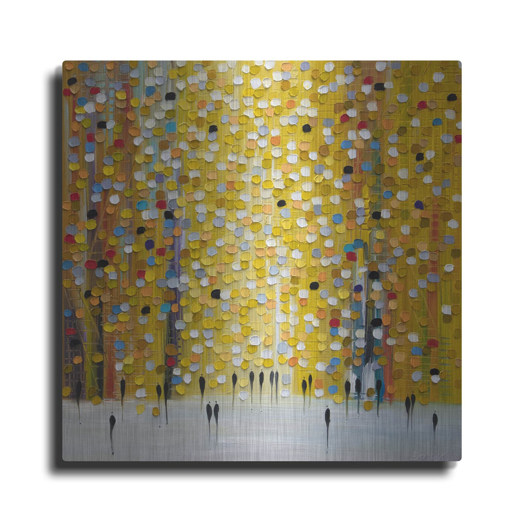 'Yellow Sunset' by Ekaterina Ermilkina – Metal Wall Art