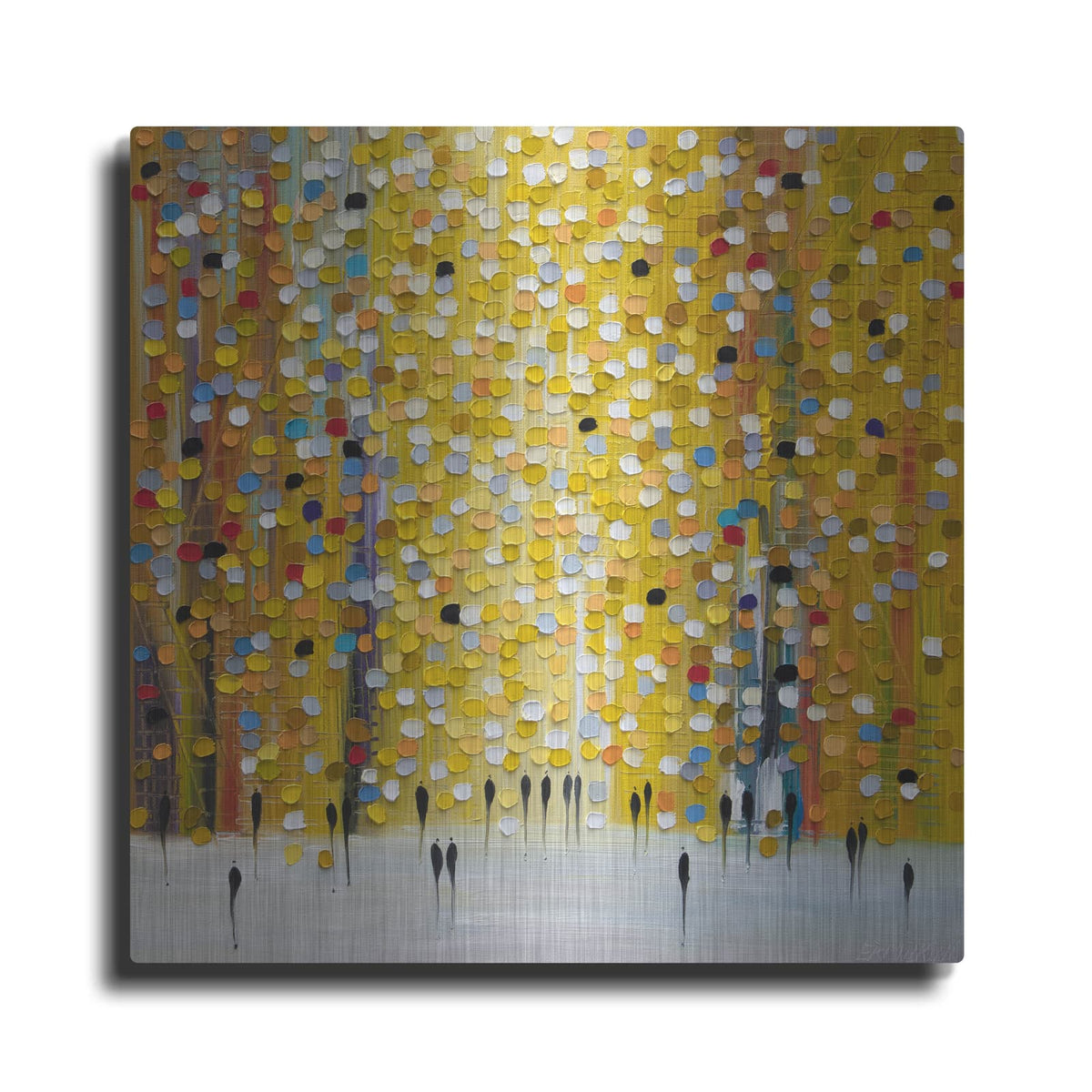 'Yellow Sunset' by Ekaterina Ermilkina – Metal Wall Art