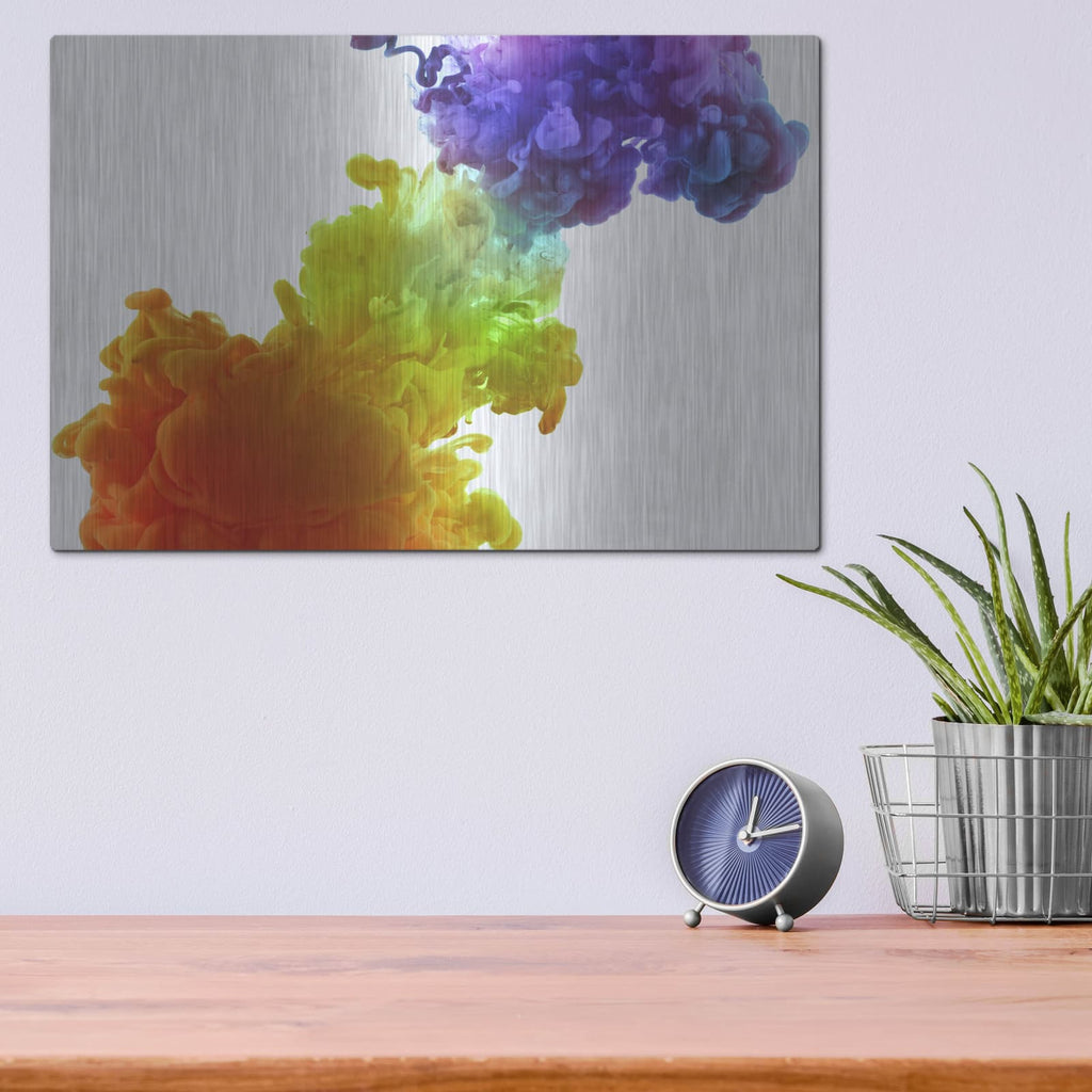 'Connected' by Luxe Metal Portfolio – Metal Wall Art, 16x12 room view