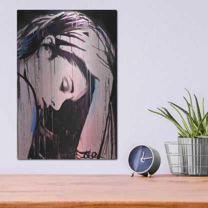 Luxe Metal Art 'Nevernever' by Loui Jover, Metal Wall Art,12x16